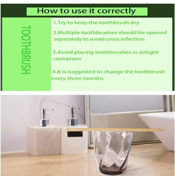 Eco-Friendly Bamboo Toothbrush Set - Picture 8 of 8